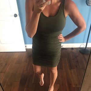 Fitted gathered dress